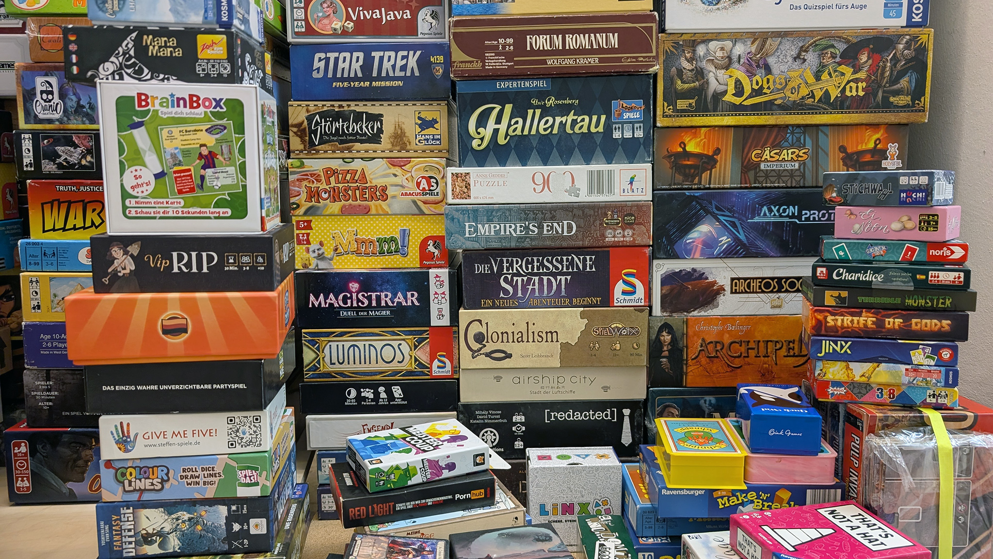 Einige der Spiele, die verschenkt werden. Foto: Spiel und Kultur