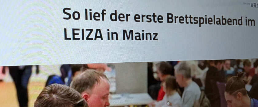 Presseschau - AZ So lief der erste Brettspielabend im LEIZA